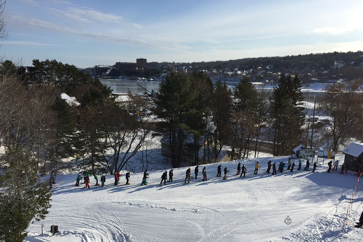 Waiting Line for Chair Lift
