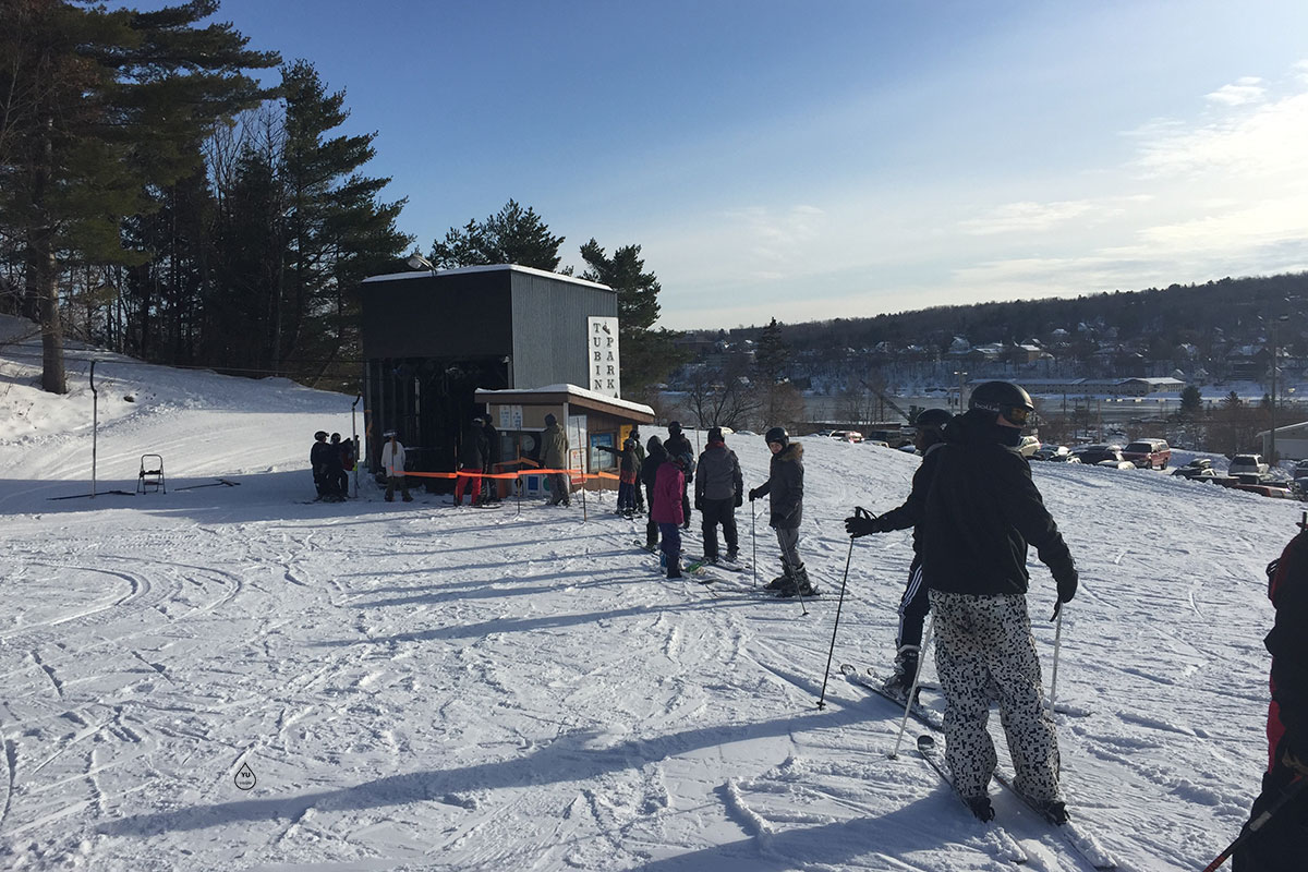 Waiting Line for T-bar Lift